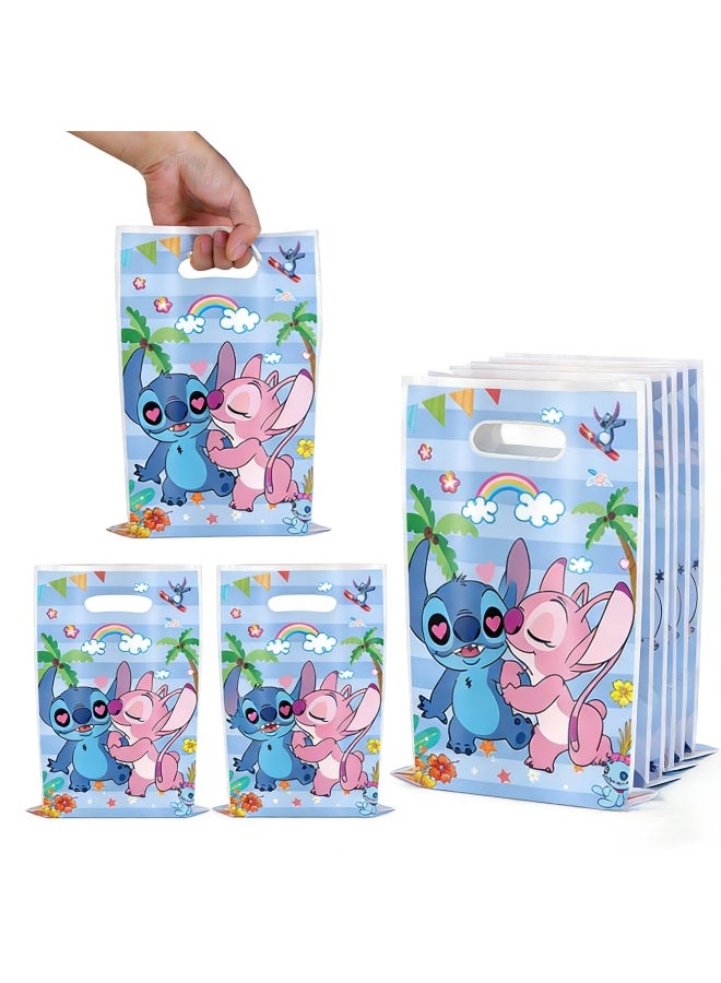 Lilo & Stitch 10 قطع من أكياس هدايا حفلة الخياطة. مثالية لحفلات الكرتون، رائعة للأطفال، ومناسبة للفعاليات العائلية، الجوائز. - Image 1